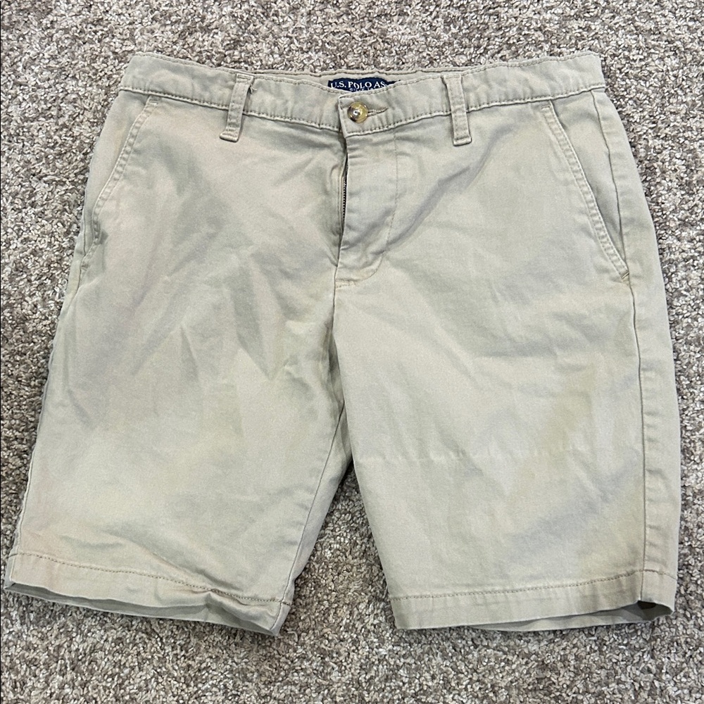Polo by Ralph Lauren Tan Flat Front Shorts